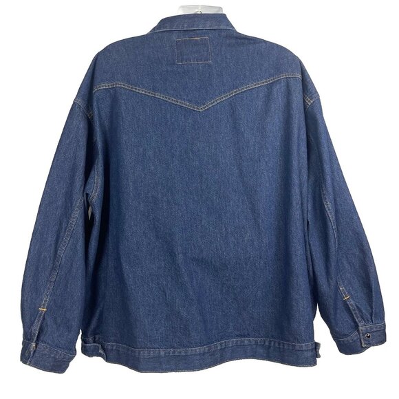 Levis Big E Premium Oversized Western Trucker Shacket sz 2XL/3XL 60x30 True Fit - Picture 5 of 10
